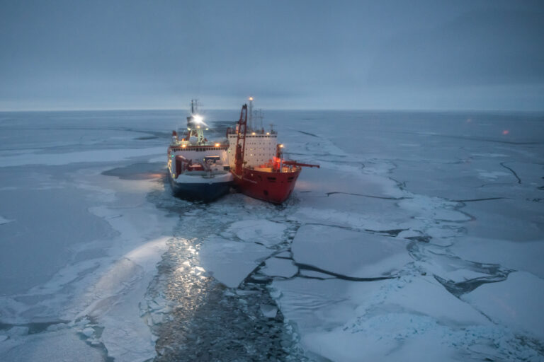 Arctic research ship