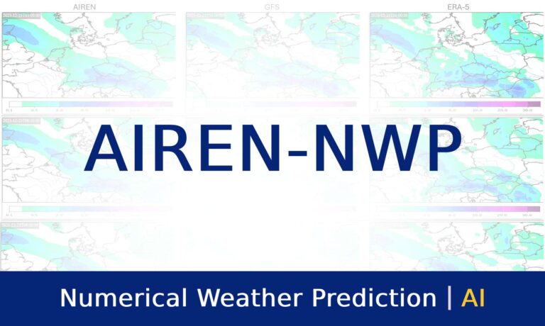 Image says "AIREN-NWP Numerical Weather Forecasting".