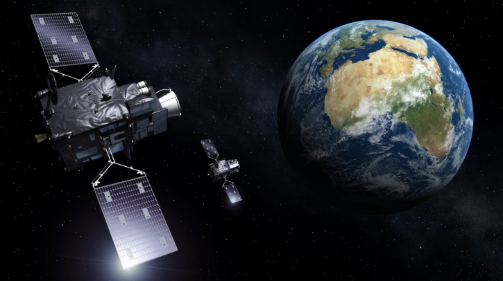 A render of EUMETSAT’s Meteosat-12 satellite as it orbits Earth.