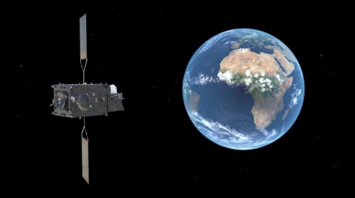 Meteosat Third Generation Sounder 1 (MTG-S1) spacecraft orbits the Earth