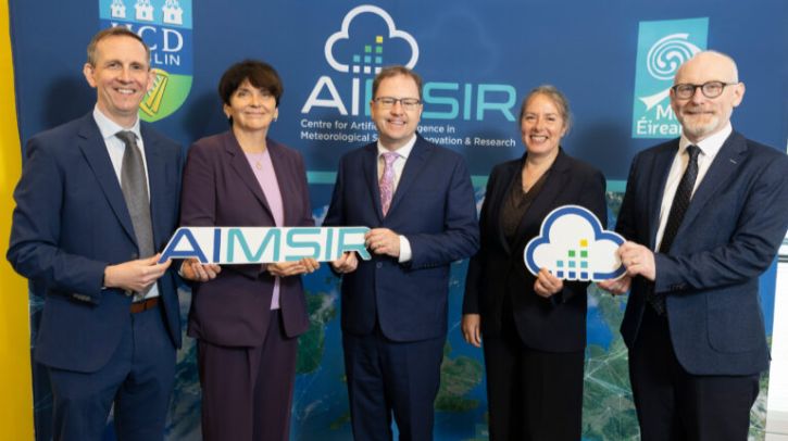 Met Éireann and University College Dublin to harness AI in weather prediction with new €5m facility.