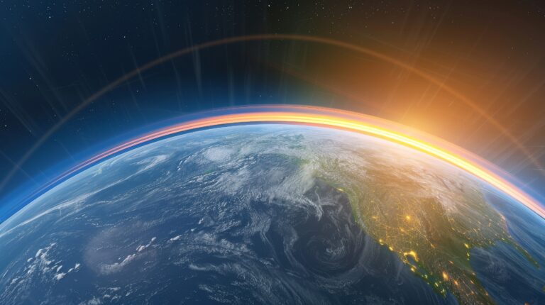 View of earth from space